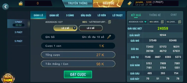 Lô Đề Siêu Tốc tại B52 Club Quay Nhanh Trúng Lớn Trong Một Phút