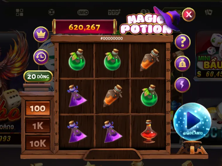 Minigame Magic Potion tại B52 Club Khám Phá Thế Giới Phép Thuật Và Quà Tặng