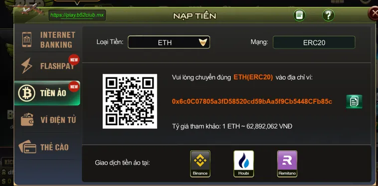 Nạp Tiền B52 Club Tổng Hợp Các Phương Thức Thanh Toán An Toàn Và Nhanh Chóng 2026