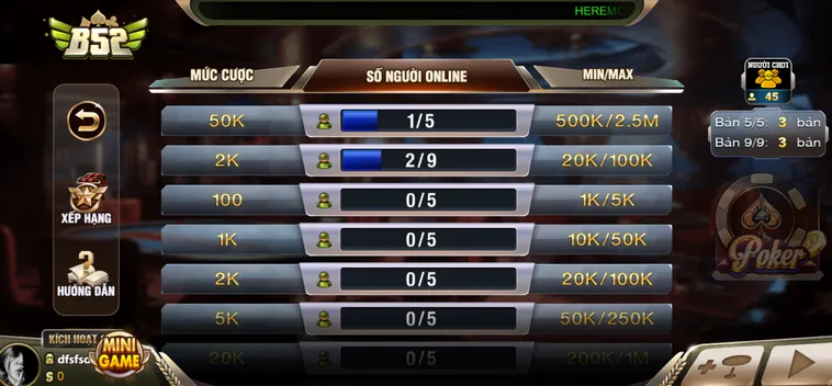 Poker Tại B52 Club Sảnh Đấu Trí Đẳng Cấp Thu Hút Triệu Game Thủ Năm 2026
