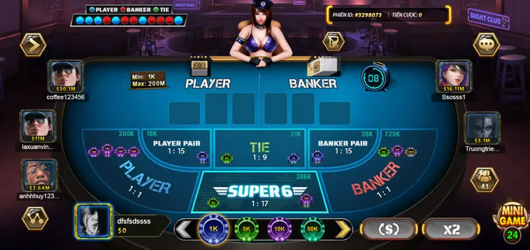 Super Baccarat 6 Tại B52 Club Phiên Bản Nâng Cấp Với Tỷ Lệ Thắng Siêu Khủng Năm 2026